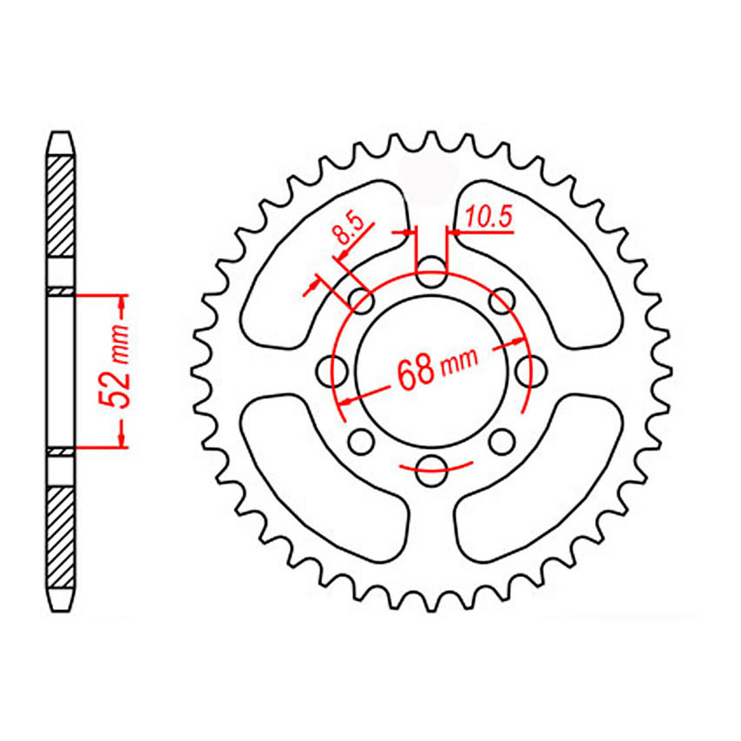 XAM Sprocket Kit Suzuki DS80/JR80 12/34