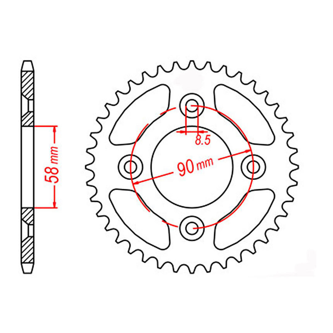 XAM Sprocket Kit Honda XR / CRF50 14/37