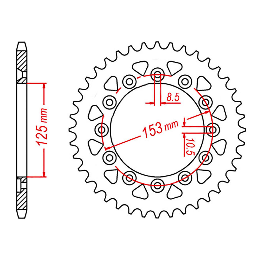XAM Sprocket Kit Honda CR125 '04> 13/52