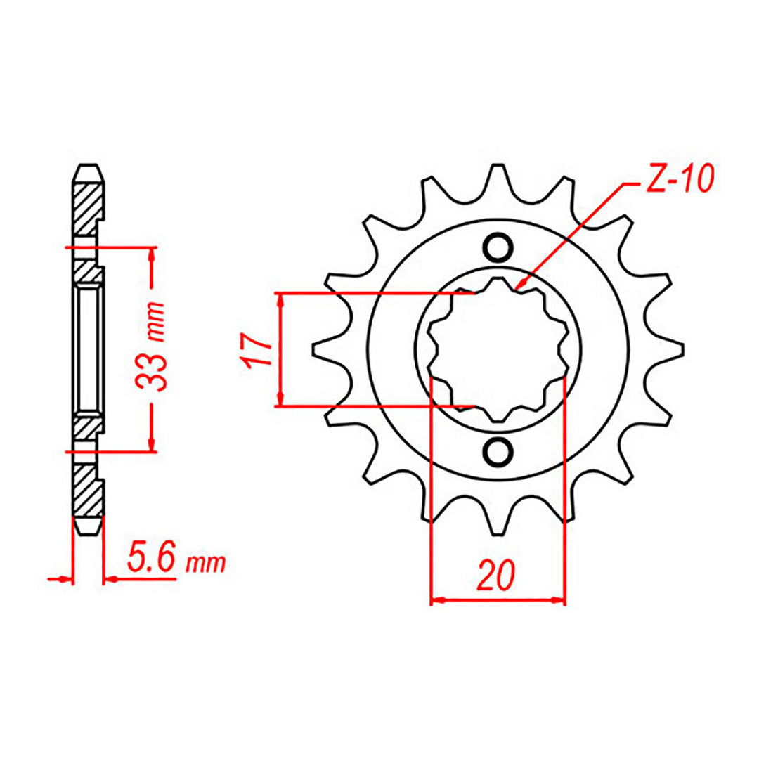 XAM Sprocket Kit Kawasaki KX250F '04-'05 /RMZ250 X-Ring Gold 13/48