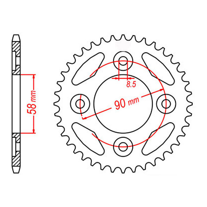 XAM Sprocket Kit Honda NBC110 Postie 420 14/37