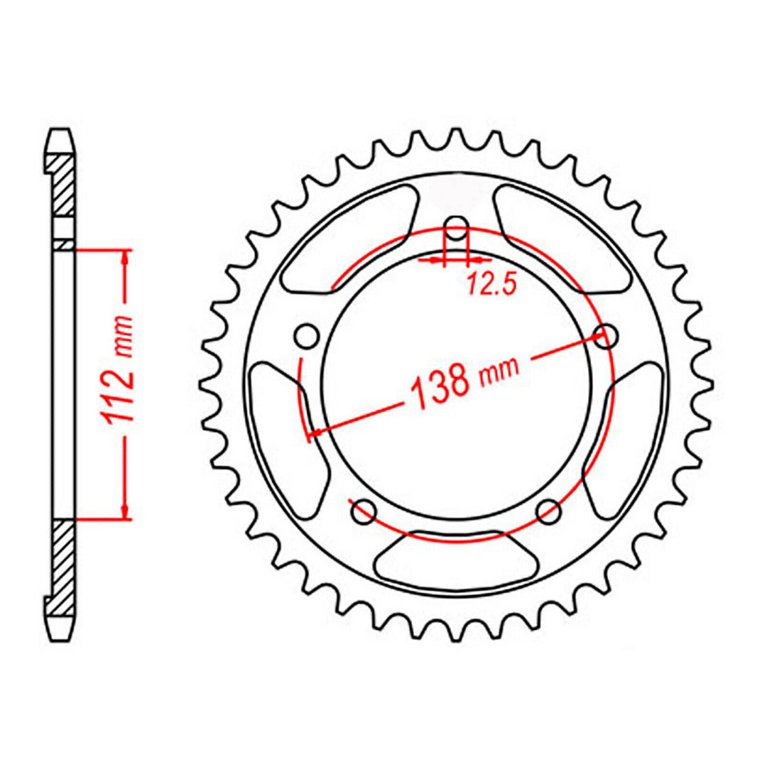 XAM Sprocket Kit Honda CB600F Hornet '-06 X-Ring 15/42