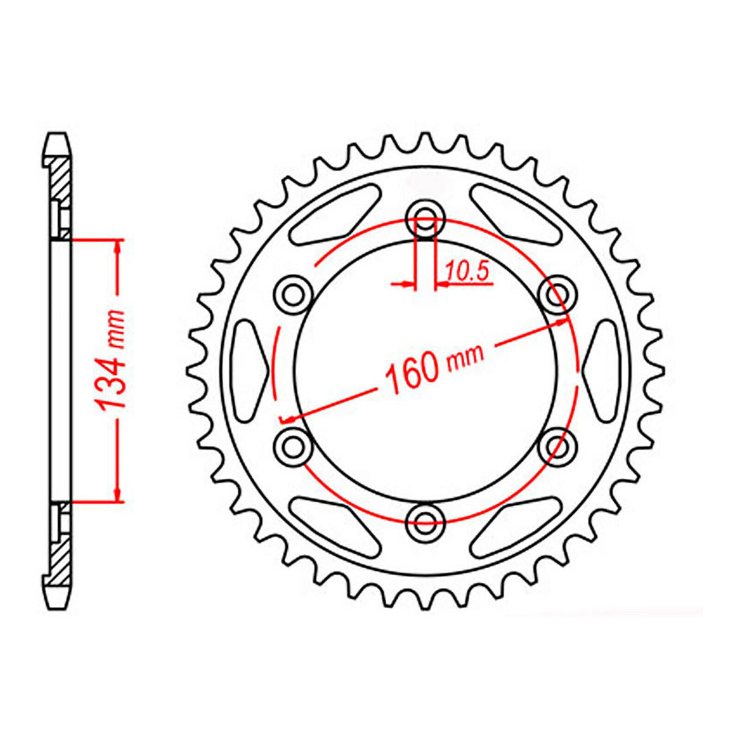 XAM Sprocket Kit Honda CBR1000RR '08-'15 X-Ring 16/42