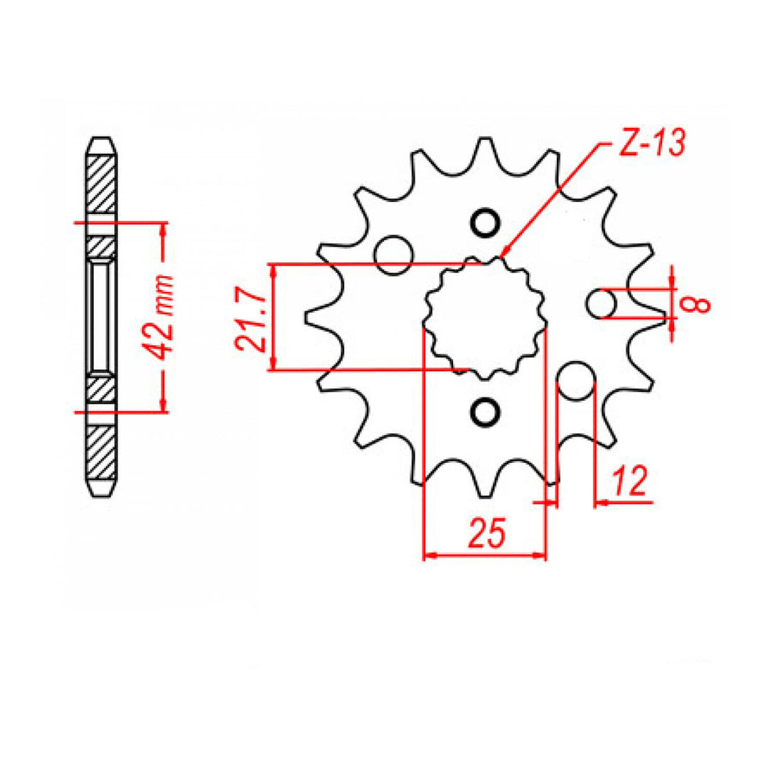 XAM Sprocket Kit Kawasaki ZX9R '94-'97 X-Ring 16/44