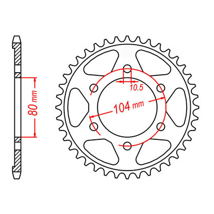 XAM Sprocket Kit Kawasaki KLZ1000 Versys '15-'16 - 525AX 15/43