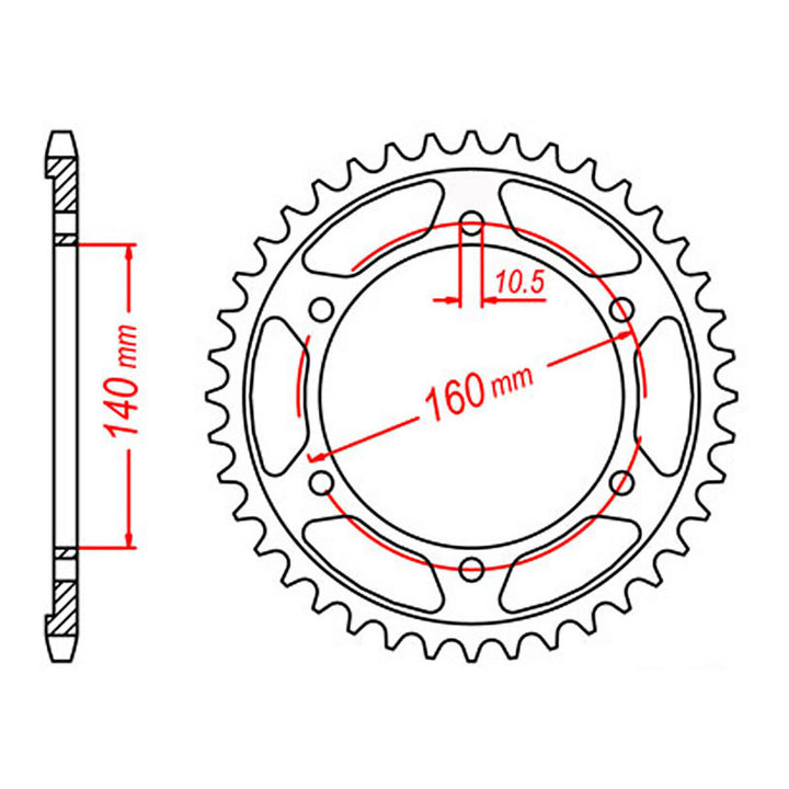 XAM Sprocket Kit Kawasaki ZZR1100 '93-'97 X-Ring 17/45