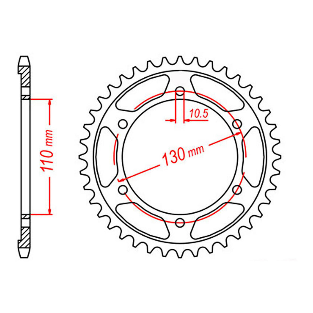 XAM Sprocket Kit Suzuki GSXR600 '11-'15 X-Ring 16/43