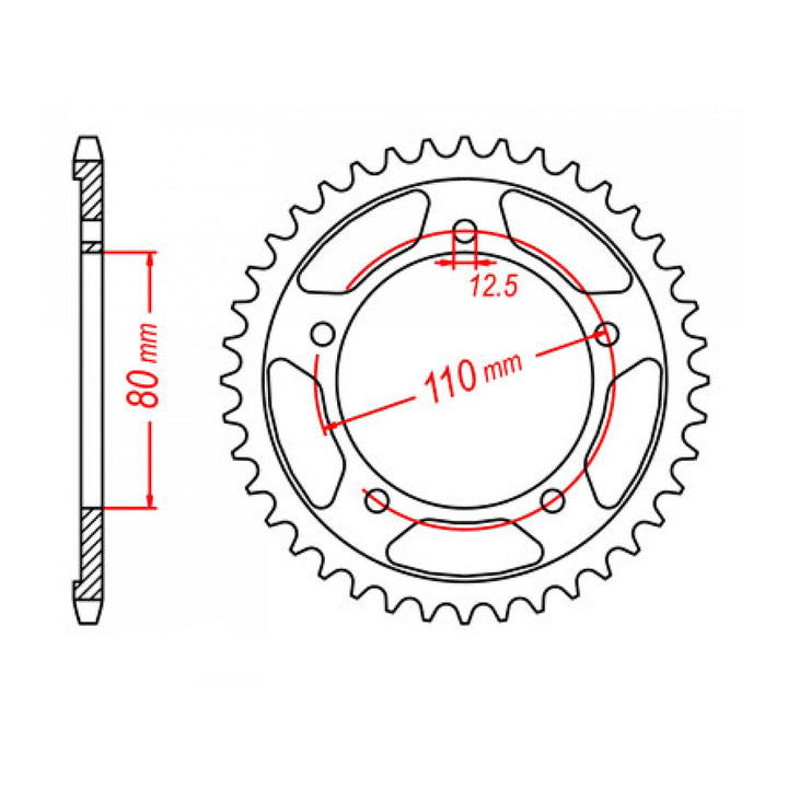 XAM Sprocket Kit Triumph Thunderbird 900 Trident X-Ring 17/43