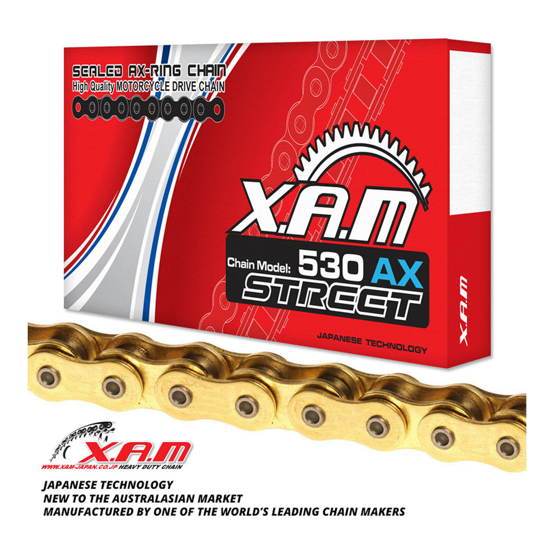 XAM Sprocket Kit Triumph Daytona 1200 X-Ring Gold 18/43
