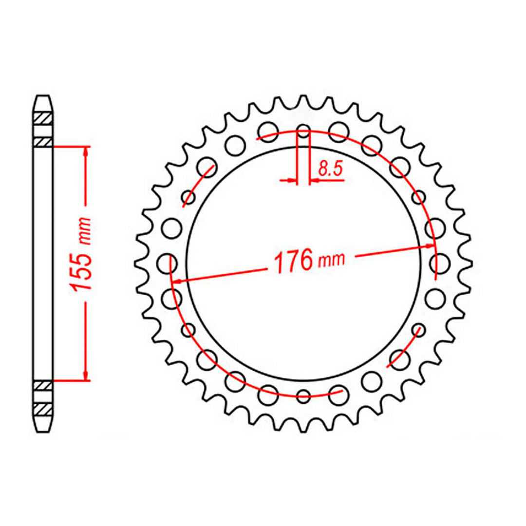 XAM Sprocket Kit Triumph Speed Triple '99-'01/ Daytona T995 '99-'01 X-R18/43