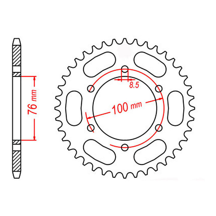XAM Sprocket Kit Yamaha YZF-R125 O-Ring 14/48