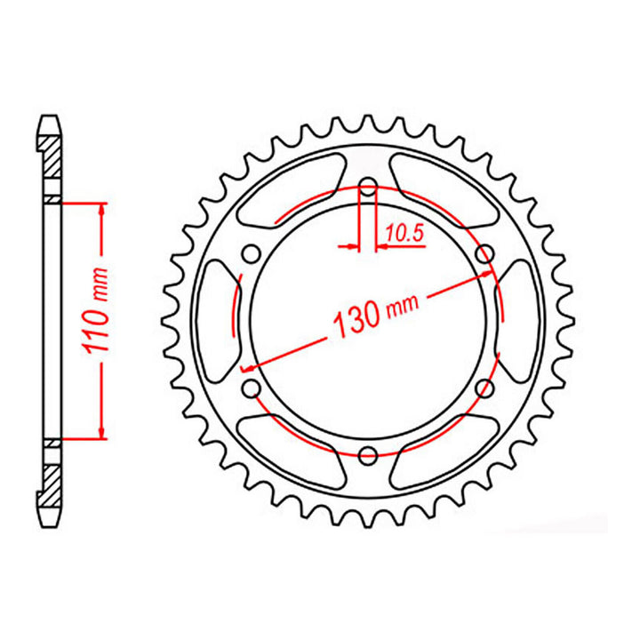 XAM Sprocket Kit Yamaha FZ6/R '06-'09 X-Ring 16/46
