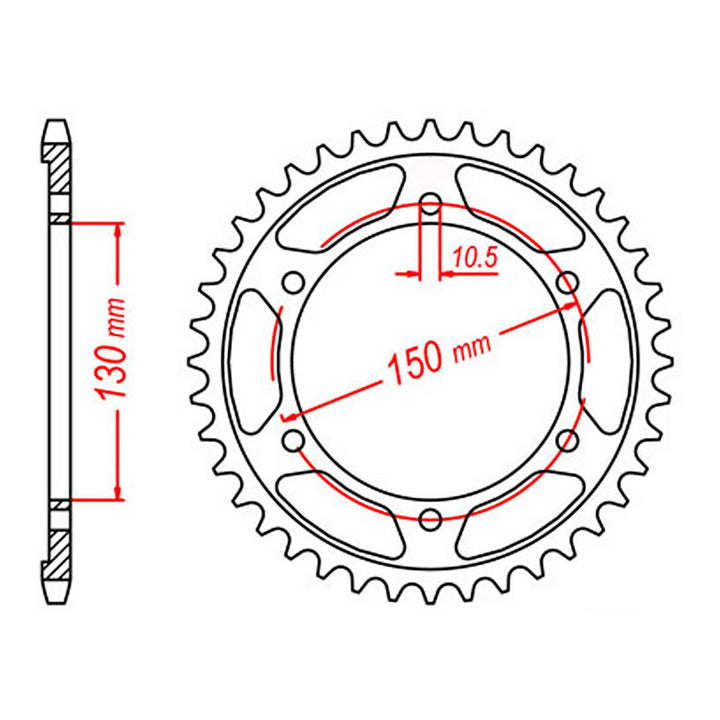 XAM Sprocket Kit Yamaha FZ8S/N '10-'12 X-Ring 16/46