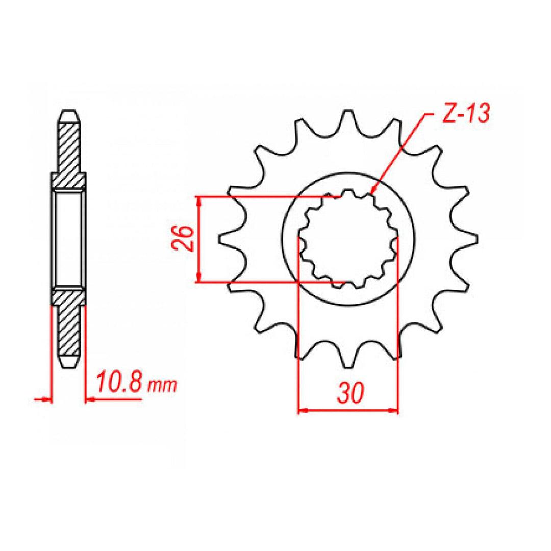 XAM Sprocket Kit Yamaha YZF-R1 '09-'14 X-Ring Gold 17/47