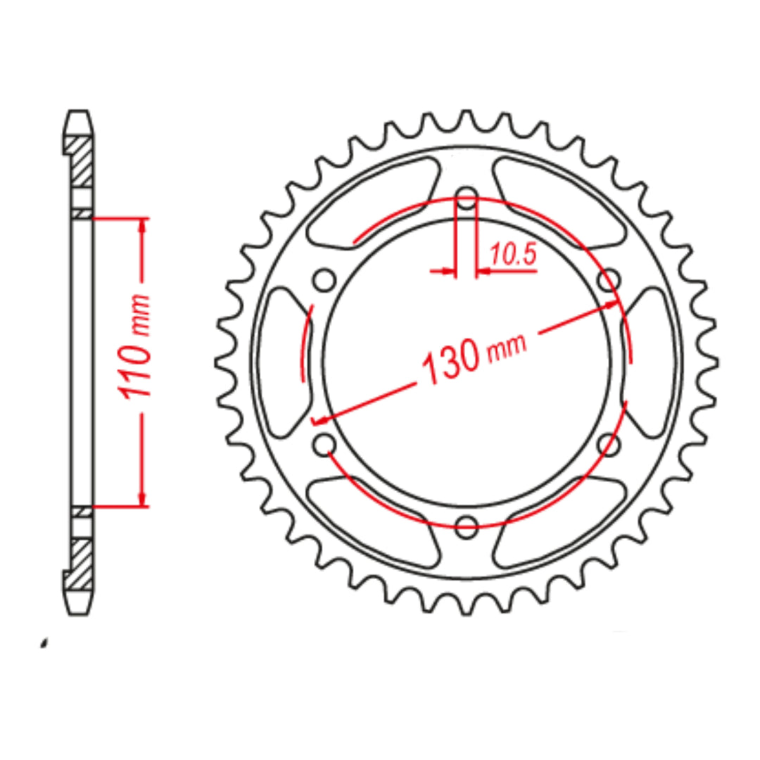 XAM Sprocket Kit Yamaha XTZ690 Tenere '20-'21 - 525AX 15/46