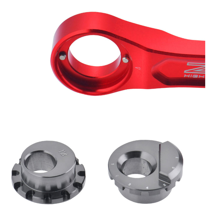 Zeta RSL Adjustable Lowering Link- Assorted Honda CRF Models - Red