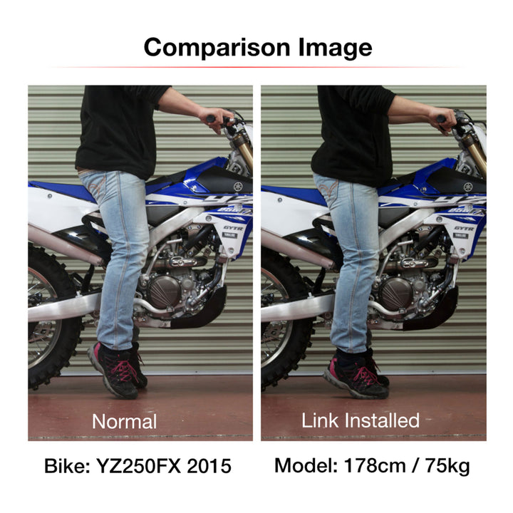 Zeta RSL Low Down Link -30mm - Honda CRF250L ('21-) - Red