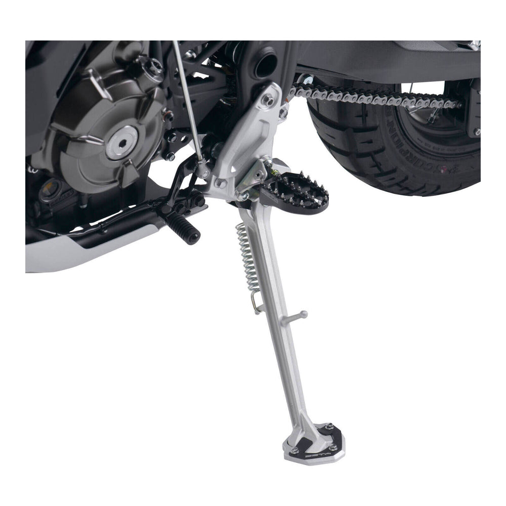Zeta Side Stand Extender - Black / Silver - Yamaha Tenere 700 ('20-)