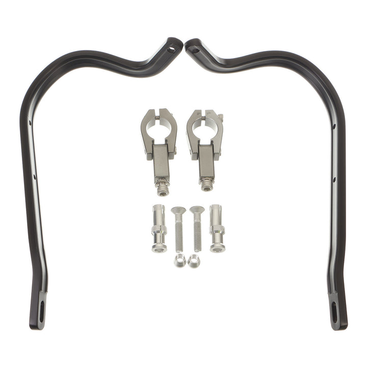 Zeta Armour Handguards Bent for 28.6mm Handlebars - Black