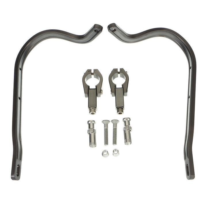 Zeta Armour Handguards Bent for 28.6mm Handlebars - Titanium
