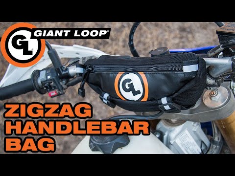 Giant Loop Zigzag Handlebar Bag ’26 Black 1.5L